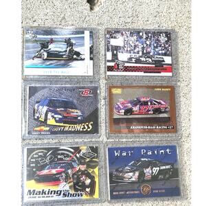NASCAR Trading Cards Lot Of 6 Cards Vintage